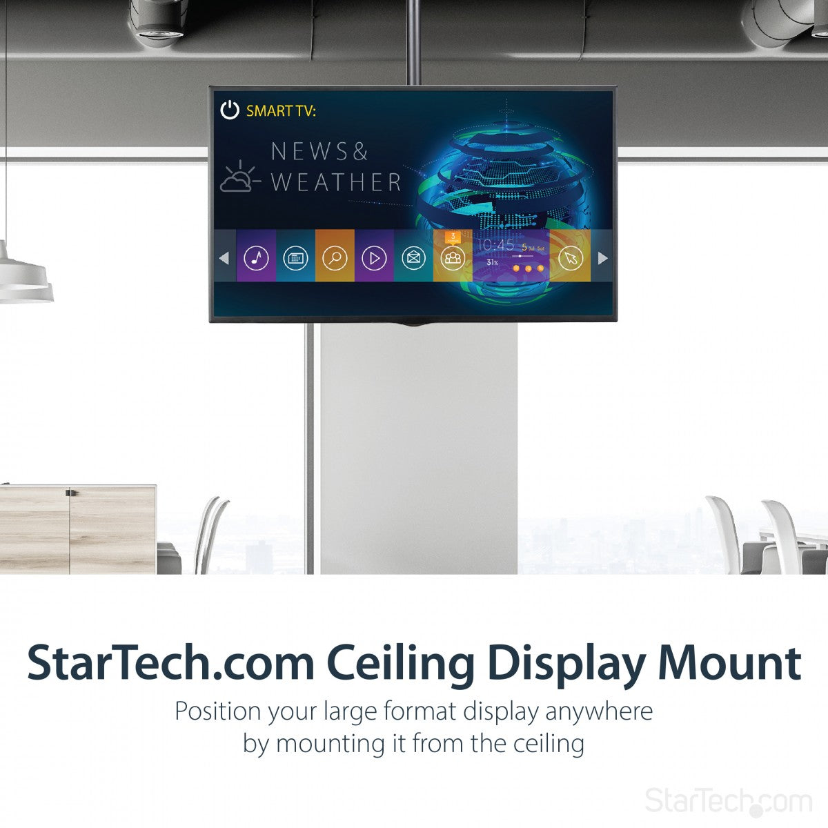 TV Mount Ceiling Long Pole 32"-70" TV