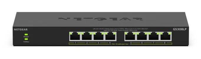 NETGEAR 8-PORT POE GIGABIT UNMANAGED SWITCH GS308LP