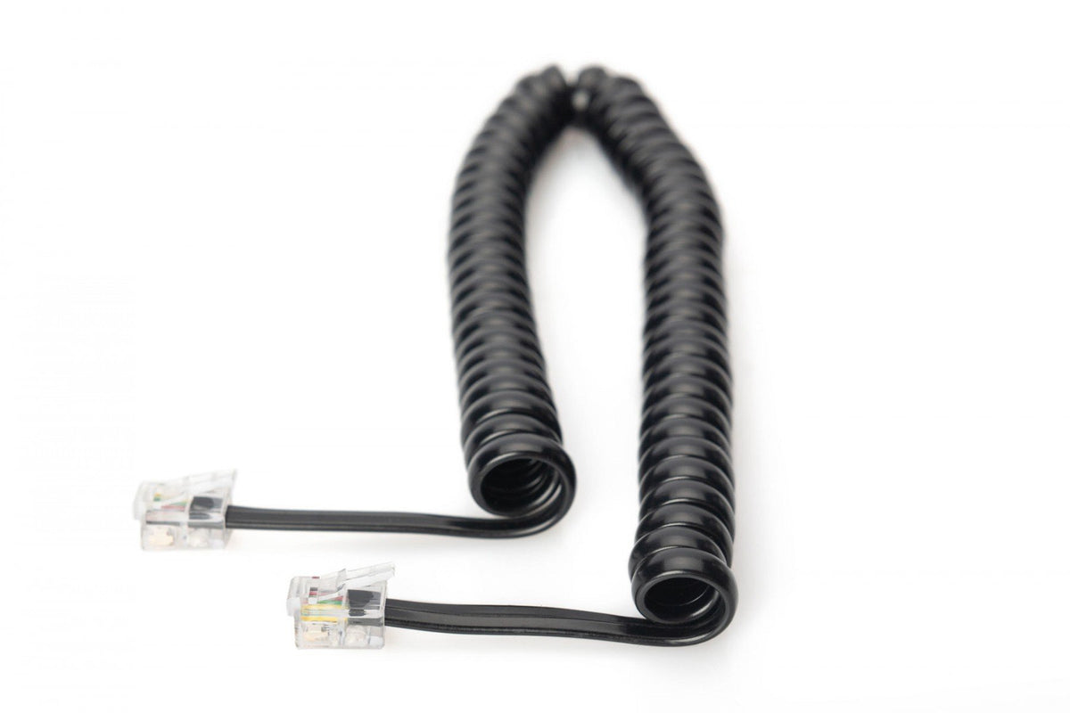 Digitus AK-460101-020-S câble de téléphone 2 m Noir