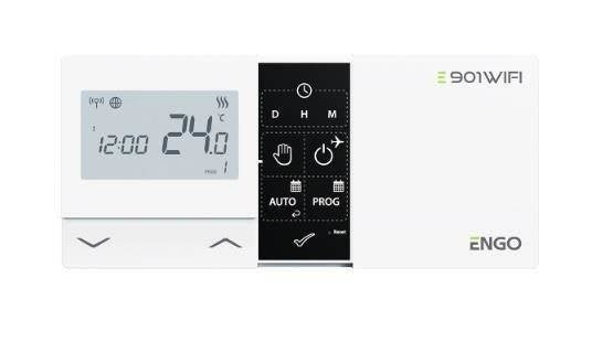 ENGO 932322661 Contrôleur de température récepteur WiFi E901WIFI sans fil monté en surface
