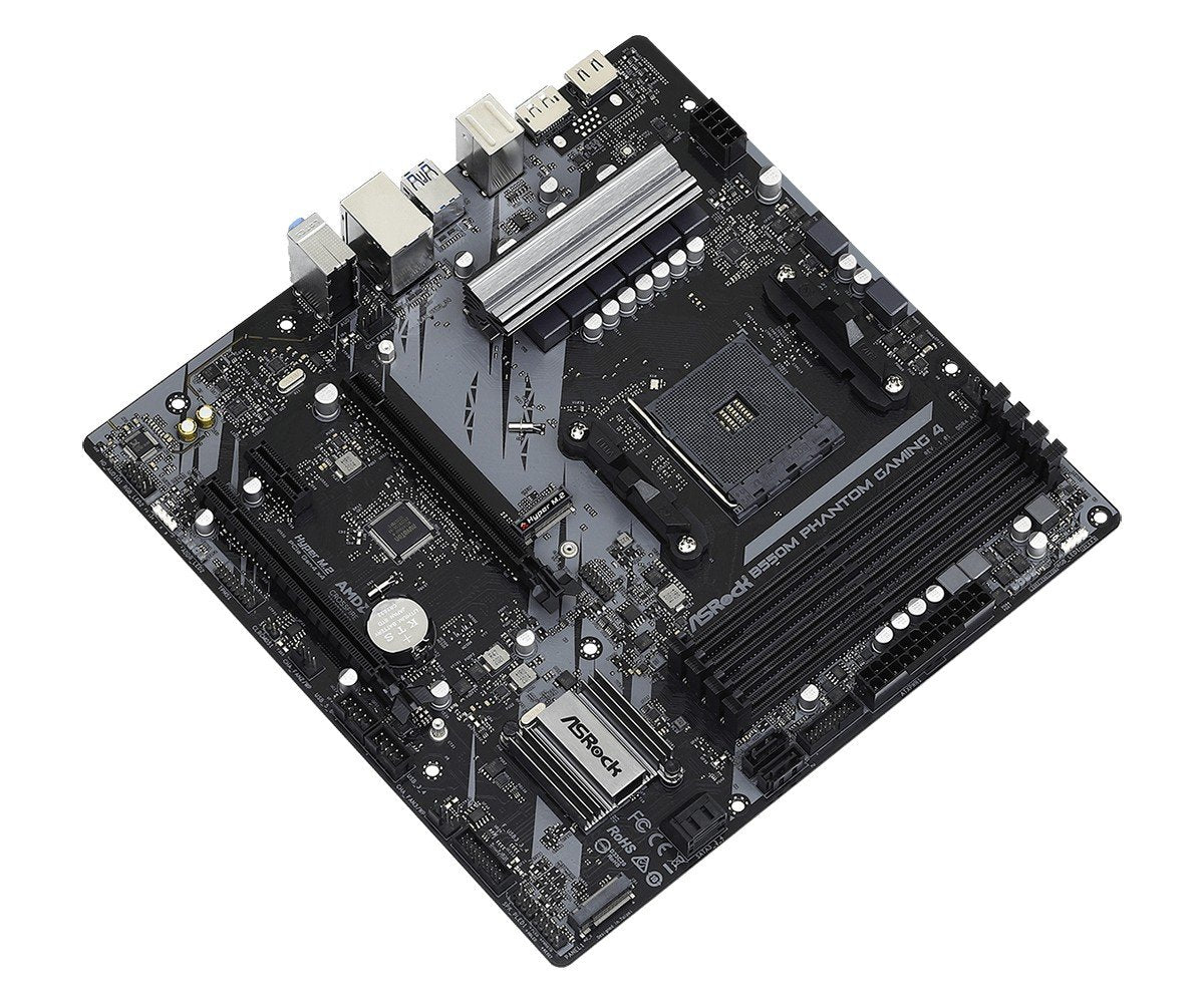 ASRock 90-MXBE90-A0UAYZ Carte mere B550M Phantom Gaming 4 avec socket AM4 et support DDR4