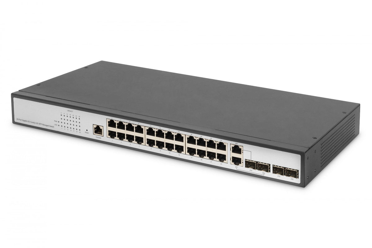 Digitus DN-80221-3 commutateur réseau Géré L2 Gigabit Ethernet (10/100/1000) Noir, Gris