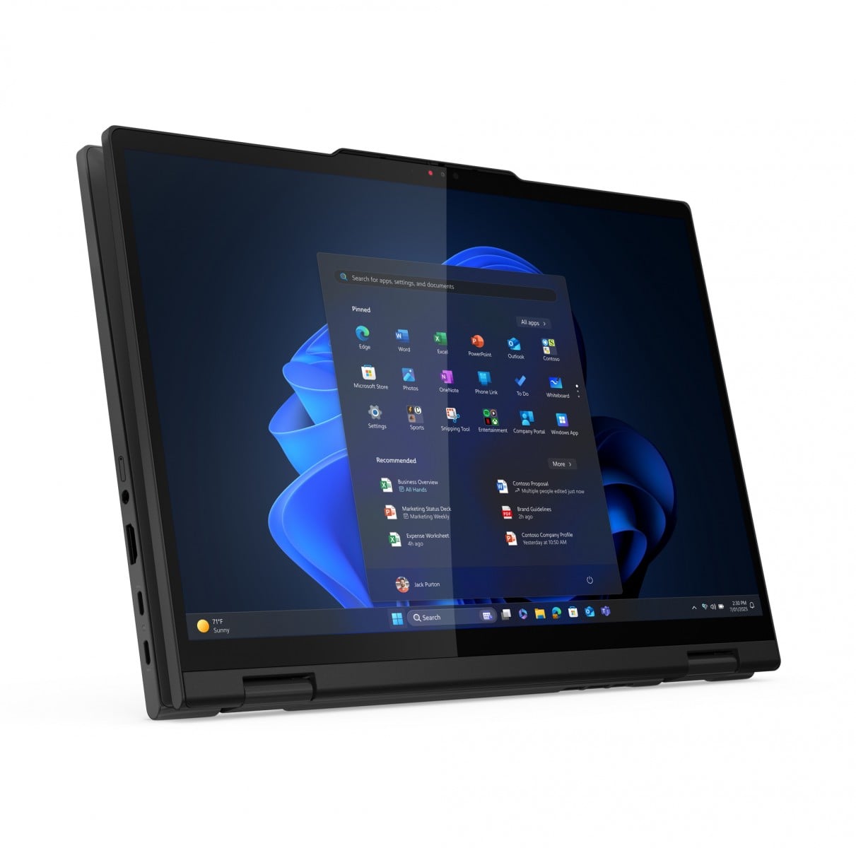 "Lenovo ThinkPad T14s 2-in-1 Gen 1 Intel Core Ultra 7 255U Hybride (2-en-1) 35,6 cm (14"") Écran tactile WUXGA 32 Go LPDDR5x-SDRAM 1 To SSD Wi-Fi 7 (802.11be) Win"