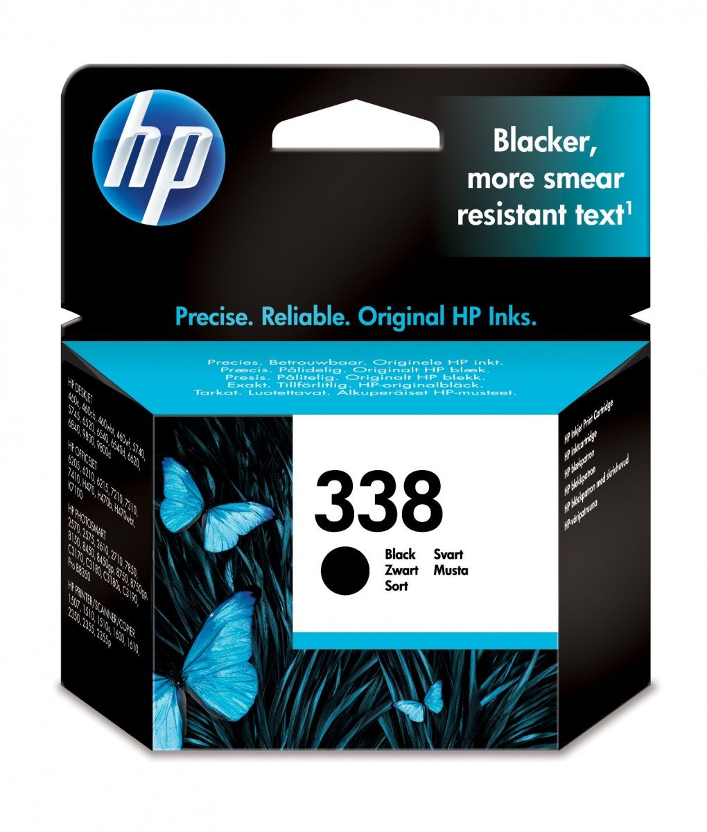 HP 338 original Ink cartridge C8765EE UUS black standard capacity 11ml 450 pages 1-pack