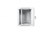"Digitus DN-W19 09U/600 Armoire réseau murale 19"" 9U rack 600x600, porte en verre, gris, a section unique, assemblée, 60kg"