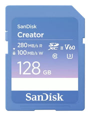 Extreme PRO 128GB V60 Blue Creator Card