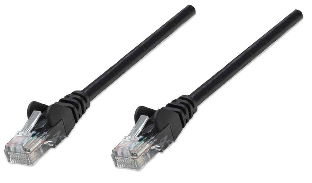 Intellinet 0.45m Cat5e câble de réseau Noir 0,5 m U/UTP (UTP)