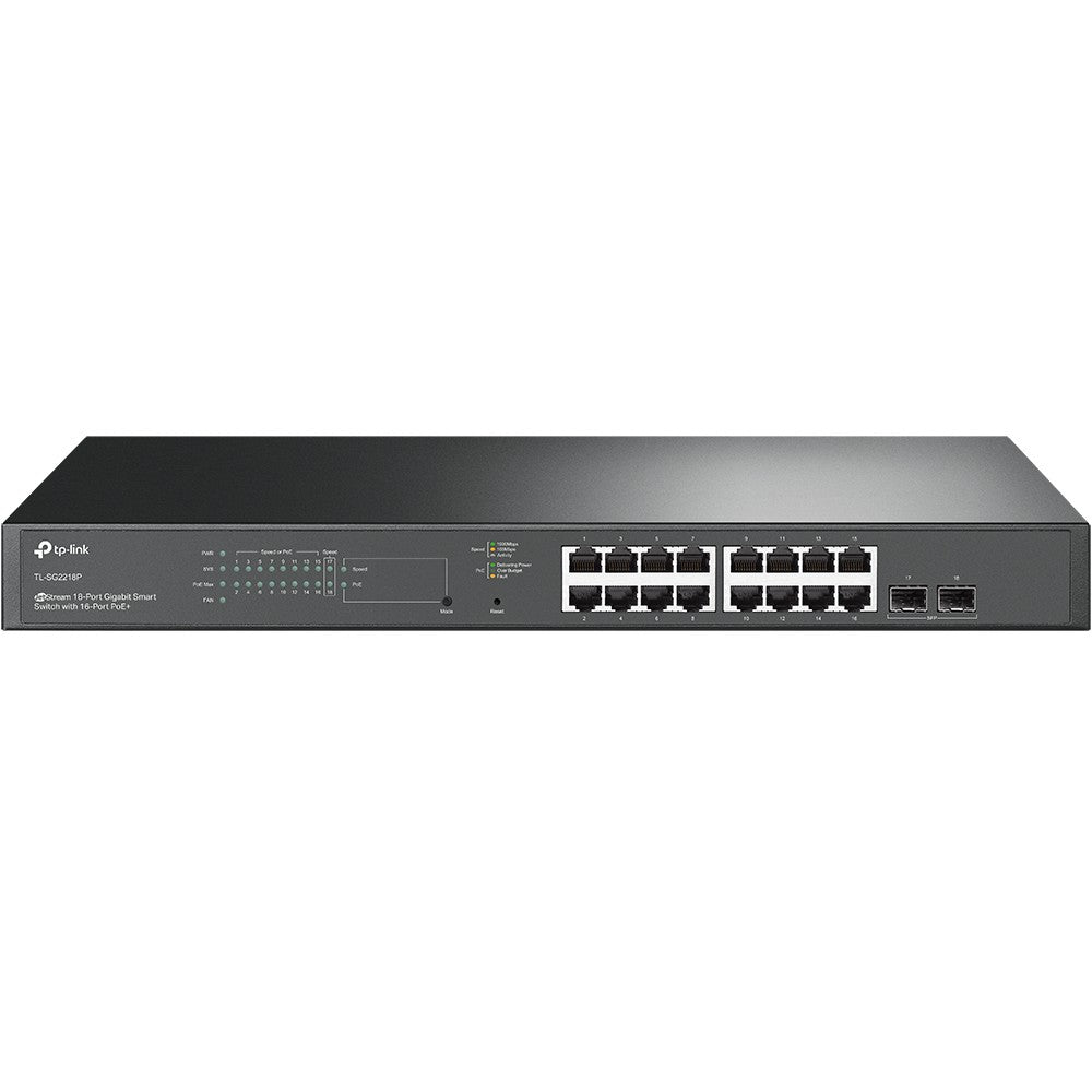 TP-Link JetStream TL-SG2218P commutateur réseau Géré L2/L2+ Gigabit Ethernet (10/100/1000) Connexion Ethernet, supportant l'alimentation via ce port (PoE) 1U No