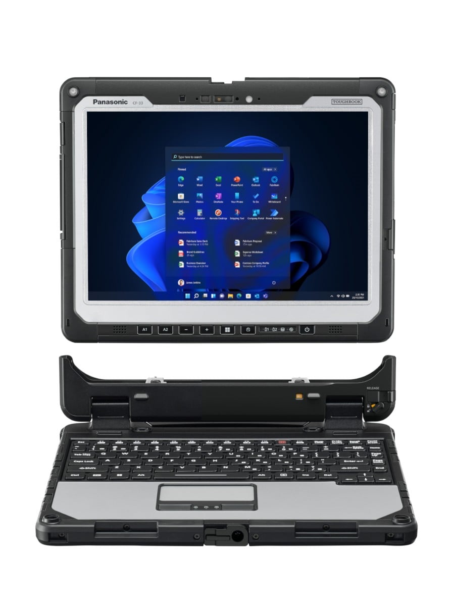 "Panasonic Toughbook CF-33 mk4 Intel® Core™ i5 512 Go 30,5 cm (12"") 16 Go Wi-Fi 6E (802.11ax) Windows 11 Pro Noir"