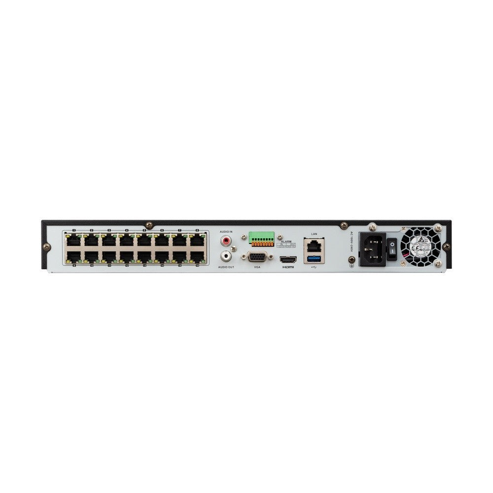 BCS BCS-V-NVR1602-4K-16P Enregistreur IP 16 canaux avec PoE et support des caméras 12 MP