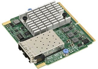 Supermicro AOC-M25G-i2S carte et adaptateur d'interfaces Interne