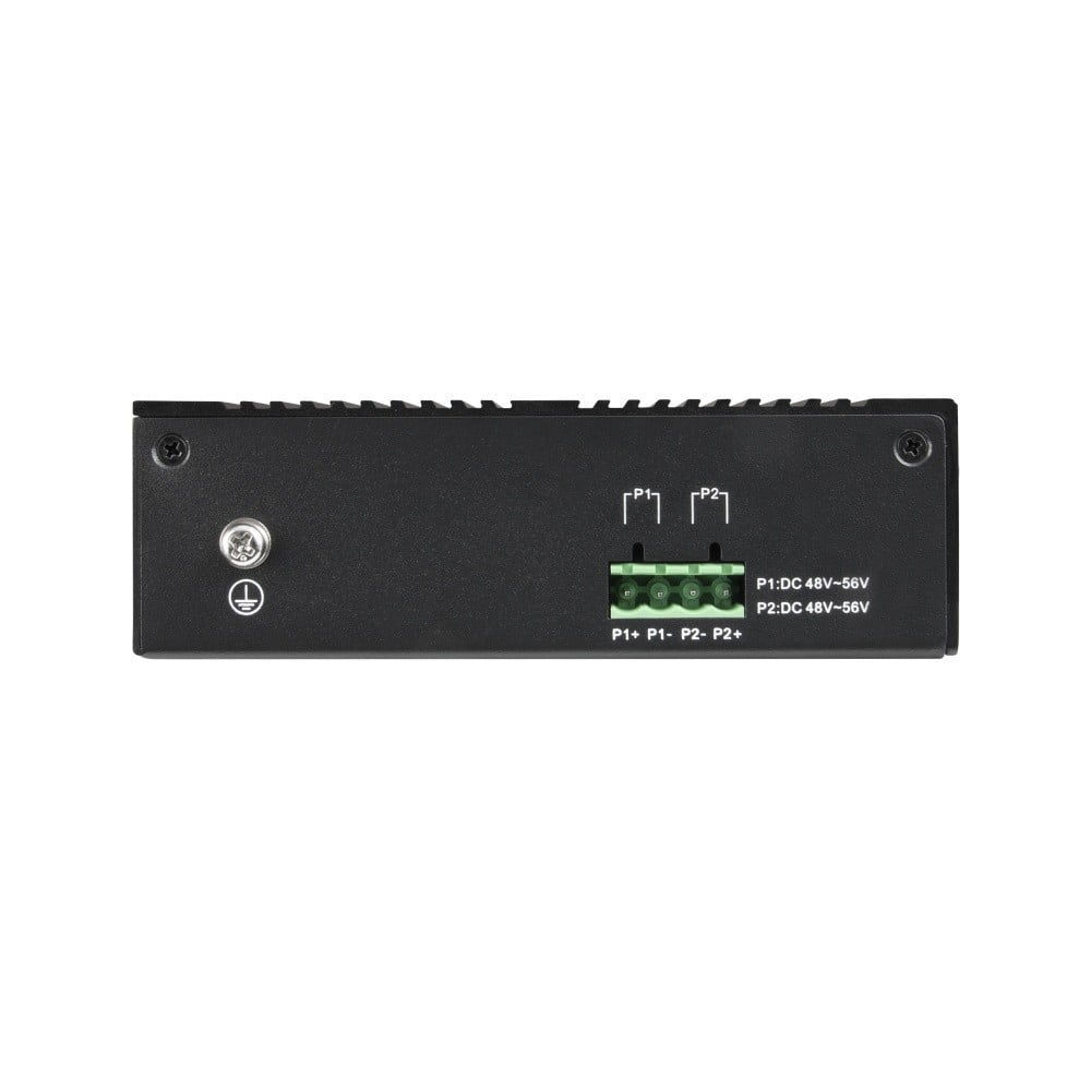 BCS BCS-B-ISP04G-2SFP Commutateur PoE industriel 4 ports sur rail DIN 1 Gbps avec 2xSFP
