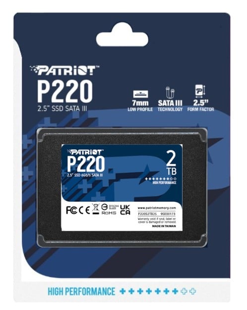 "Patriot Memory P220 2 To 2,5"" Serial ATA III"