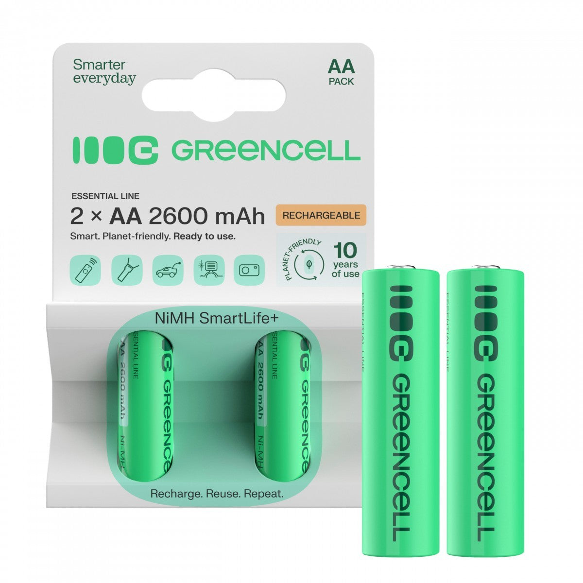 Green Cell GR05 pile domestique Batterie rechargeable AA Hybrides nickel-métal (NiMH)