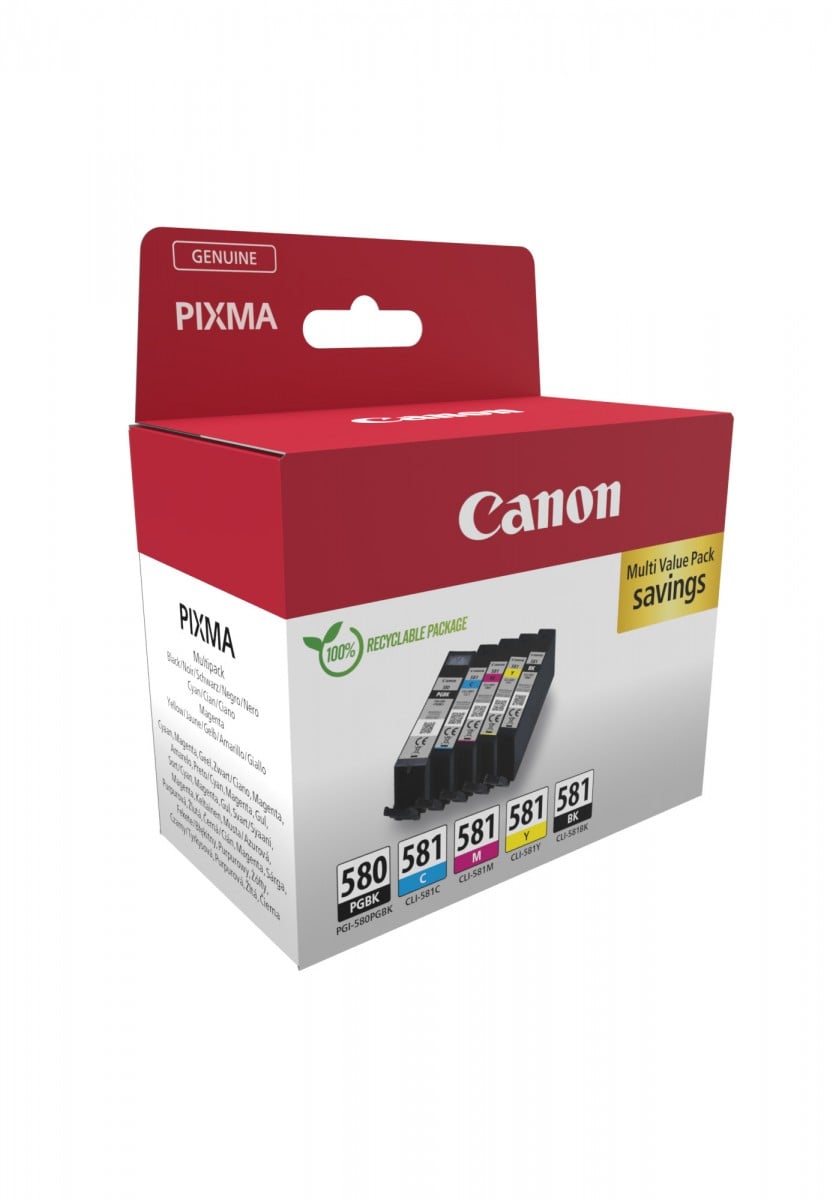 CANON PGI-580/CLI-581 Ink Cartridge BK/CMYK Sec