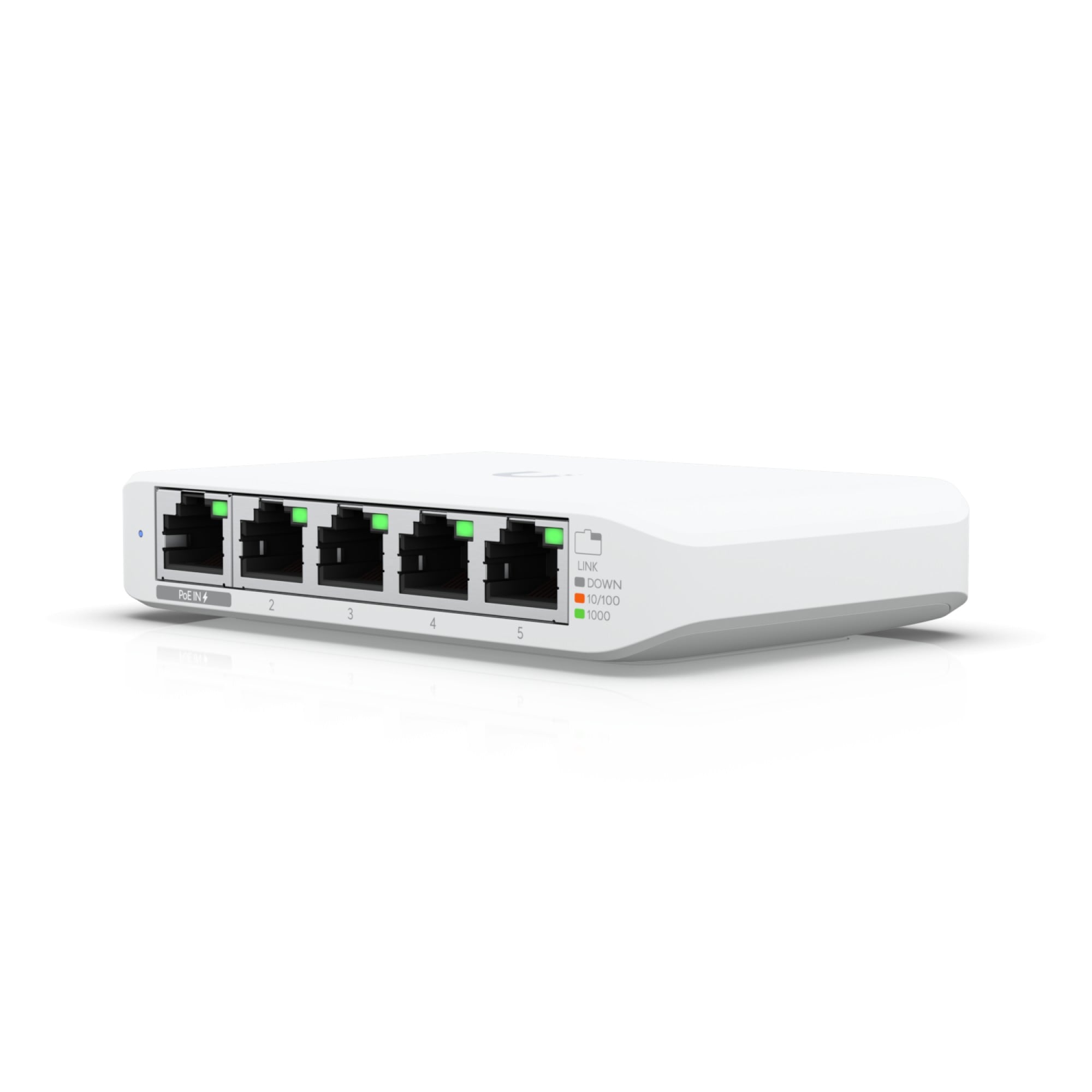 Ubiquiti USW-FLEX-MINI Networks UniFi USW Flex Mini Géré Gigabit Ethernet (10/100/1000) Connexion Ethernet, supportant l'alimentation via ce port (PoE) Blanc