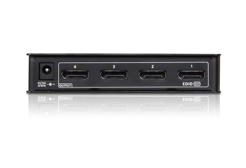 Répartiteur DisplayPort True 4K a 4 ports - DisplayPort - 4x DisplayPort - 4096 x 2160 pixels - Noir - Métal - 4K Ultra HD