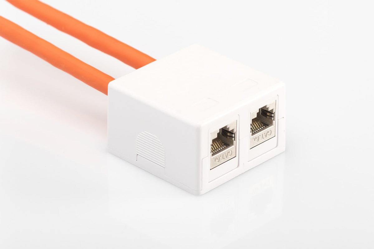 Digitus AT-AG 302A-WH boitier de prise de courant RJ-45 Blanc