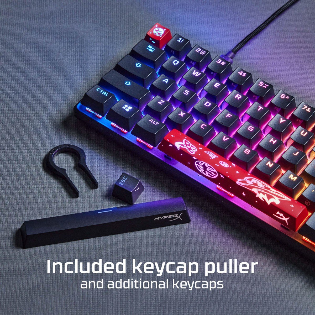 Clavier mécanique HyperX Alloy Origins 65 RGB - interrupteurs HX Red - QWERTY US INT