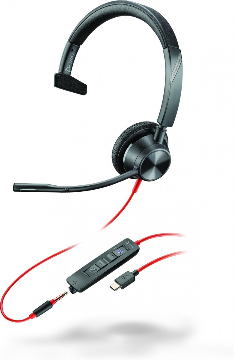 HP Poly Blackwire 3315 Microsoft Teams Certified USB-C Headset