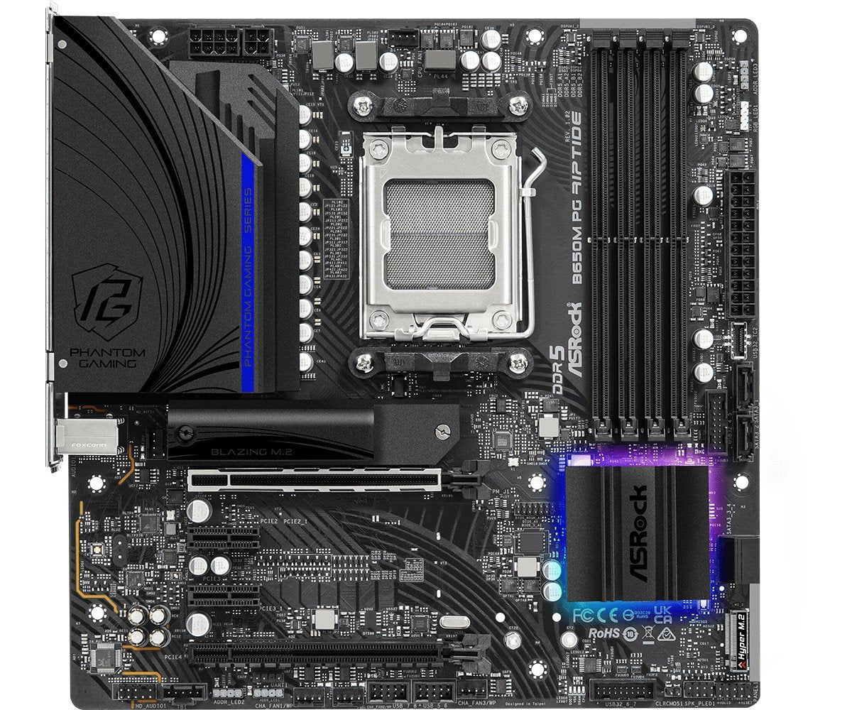 Asrock B650M PG Riptide AMD B650 Emplacement AM5 micro ATX