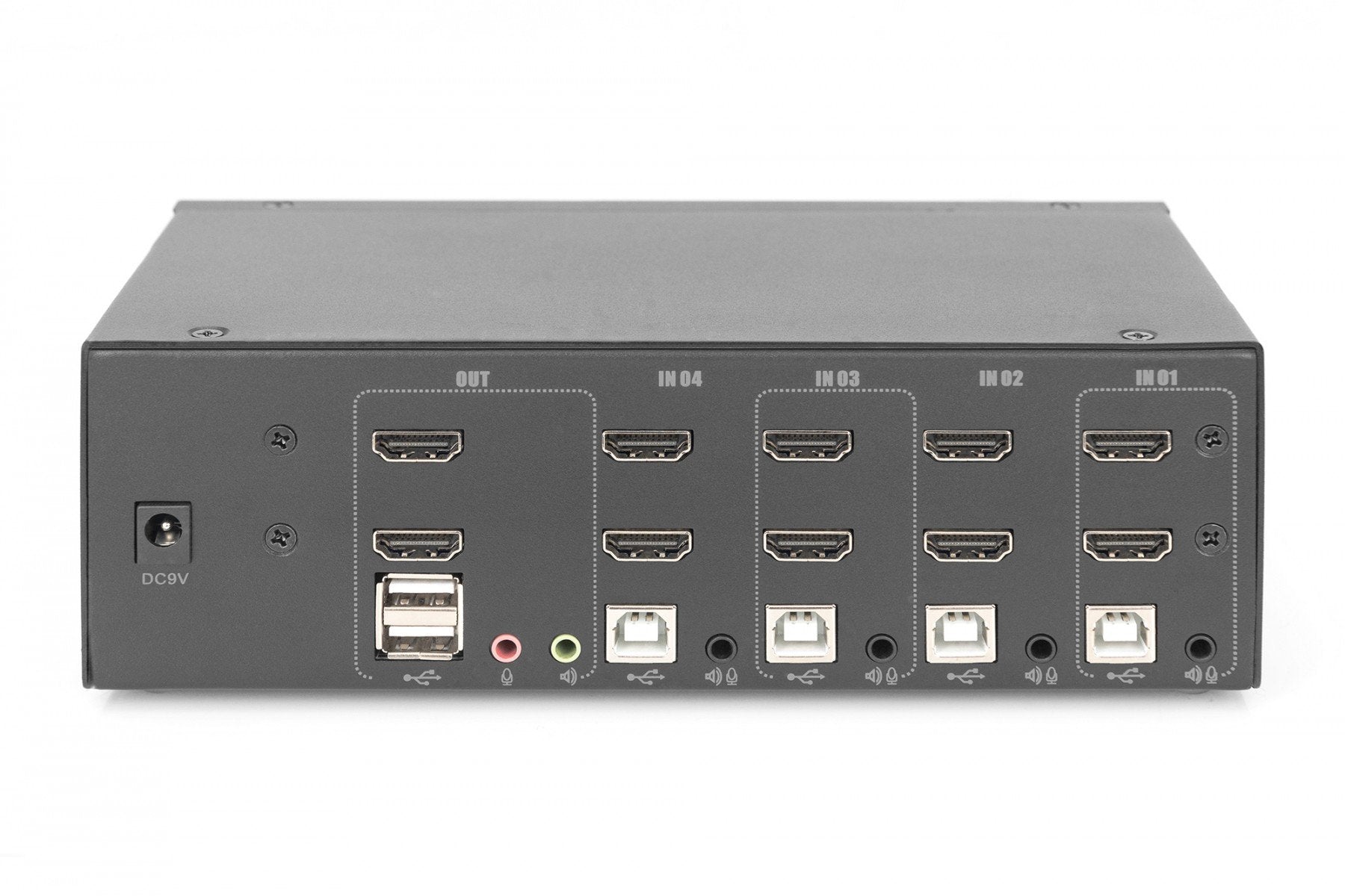 Digitus DS-12883 commutateur écran, clavier et souris Noir