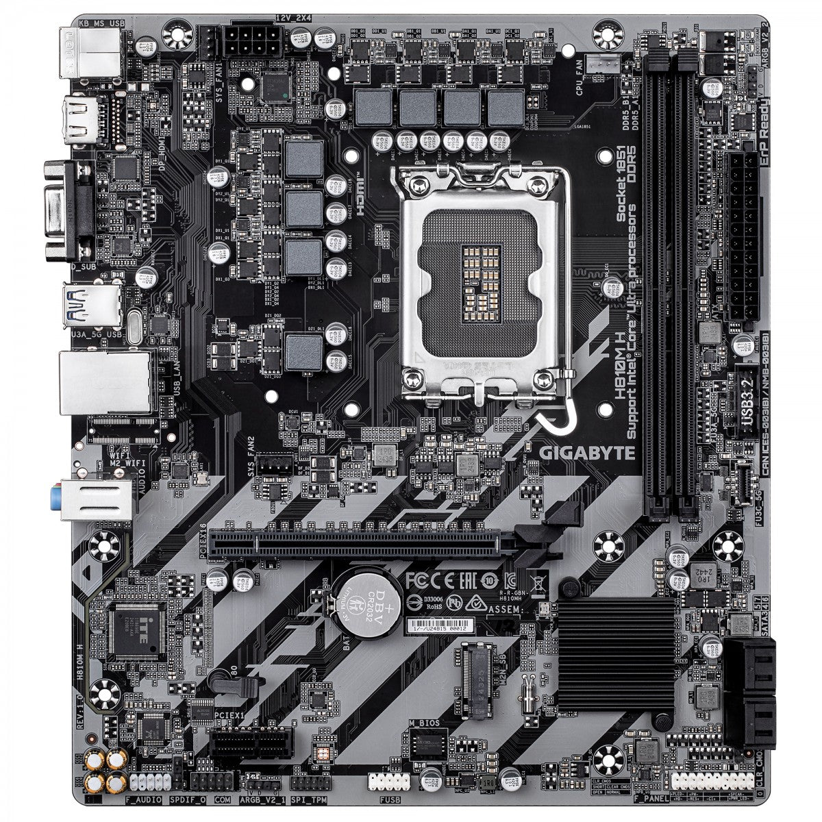 GIGABYTE H810M H carte mere Intel H810 LGA 1851 (Socket V1) micro ATX
