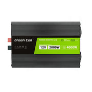 Green Cell Przetwornica napicia PowerInverter LCD 12 V 2000W/40000W Przetwornica samochodowa z wywietlaczem - czysty sinus adaptateur de puissance & onduleur Au