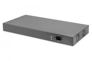 Digitus DN-95343 commutateur réseau Non-géré Fast Ethernet (10/100) Connexion Ethernet, supportant l'alimentation via ce port (PoE) 1U Noir, Argent