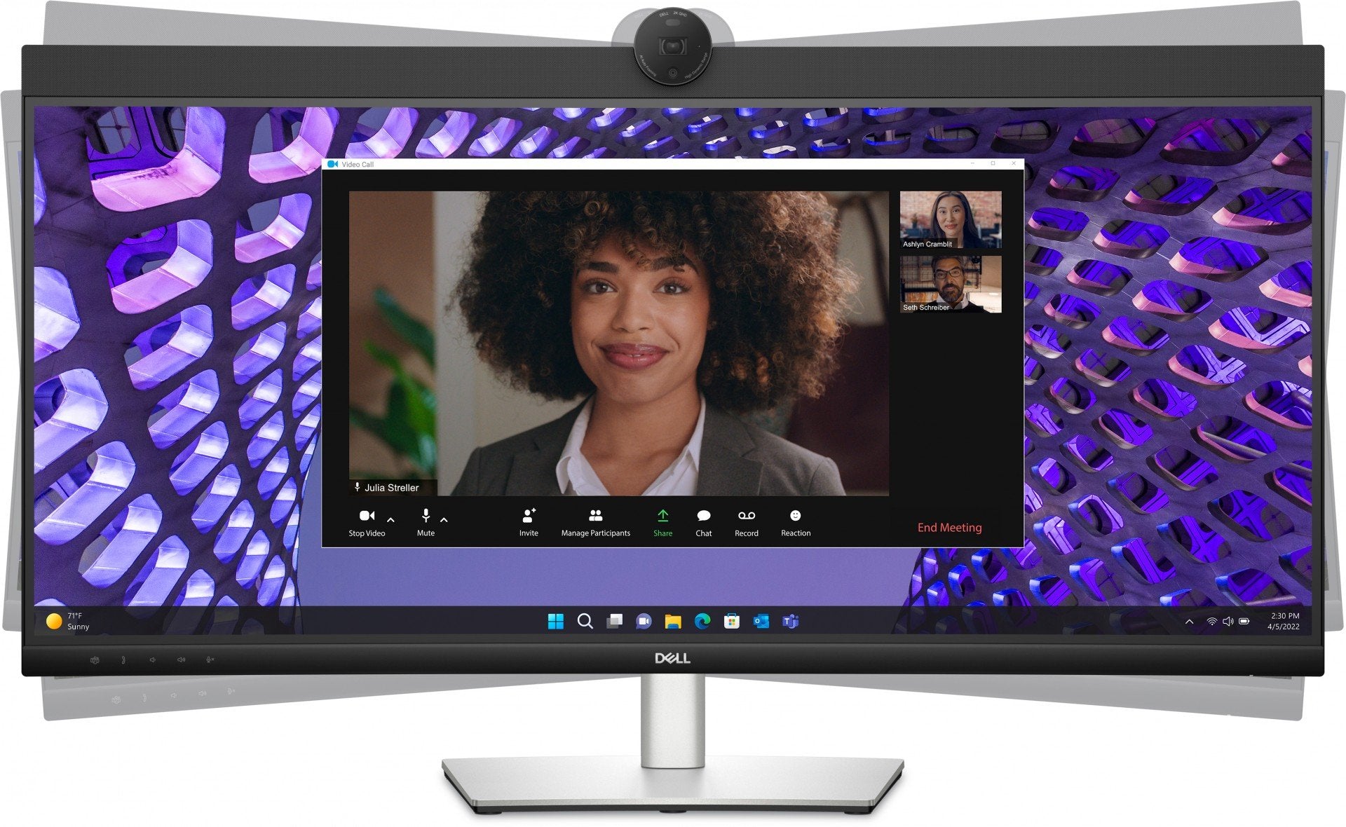 Dell 34"P3424WEB Curve VidConference Mon
