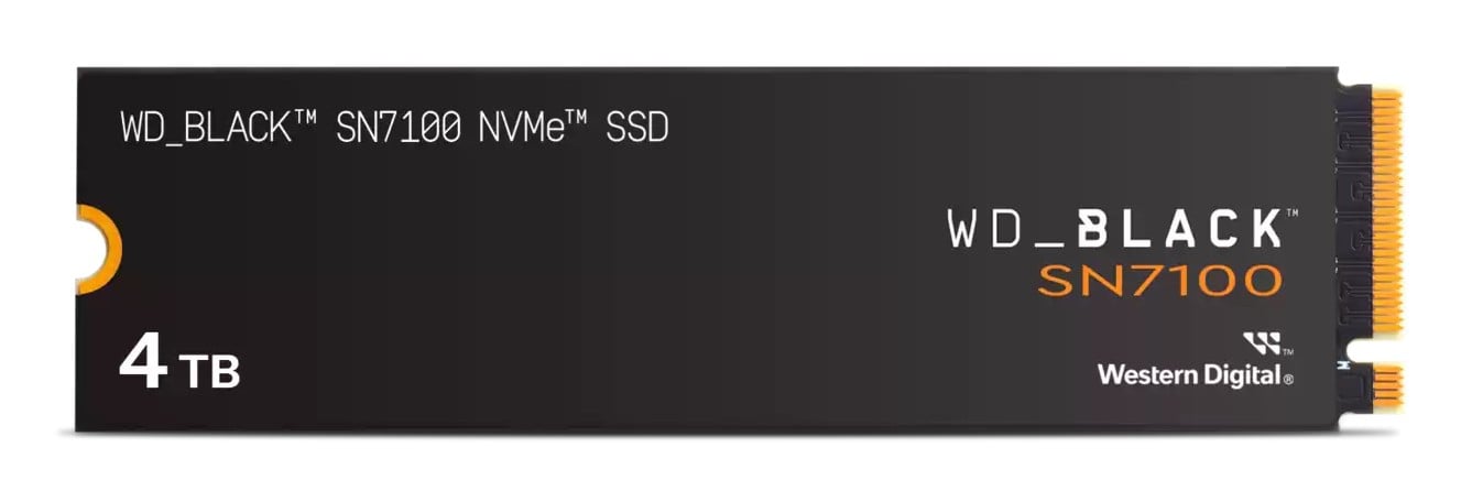 WD Black SN7100 NVMe SSD 4To M.2 2280 POWERED BY SANDISK