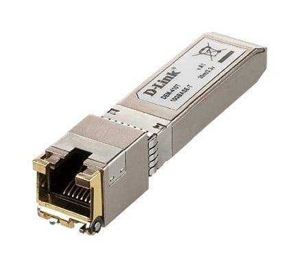 D-LINK 10G SFP+ RJ-45 Transceiver 10Gbit/s Full Duplex up to 30m Cat.6a Cable length at 10GBASE-T and up to 100m