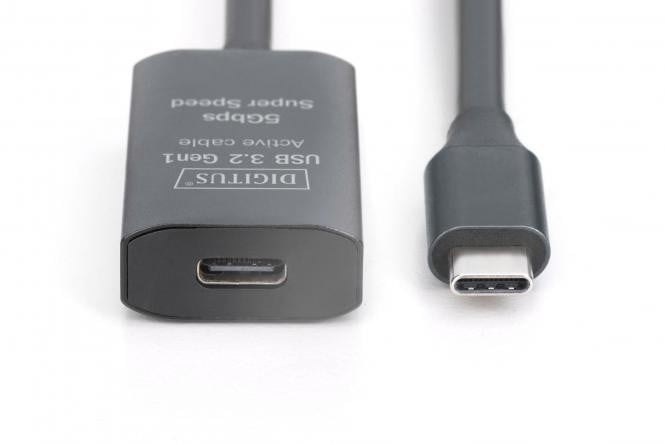 Câble d'extension actif, USB 3.2 Gen1, 5Gbps, USB-C - USB-C, 10m