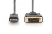Digitus AK-340306-030-S câble vidéo et adaptateur 3 m DVI-D Noir