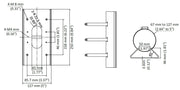 Hikvision DS-1475ZJ-SUS(BLACK) Vertical pole mount