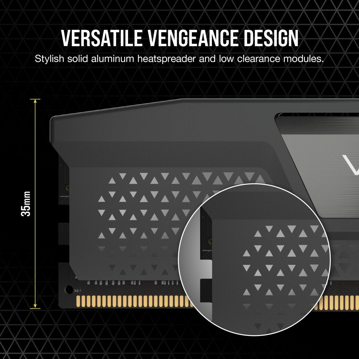 Module de mémoire Corsair Vengeance CMK32GX5M2B6400Z30 32 Go 2 x 16 Go DDR5 6400 MT/s