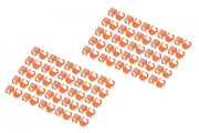 Clip coloré pour fiche RJ45, orange, paquet de 100 pieces.