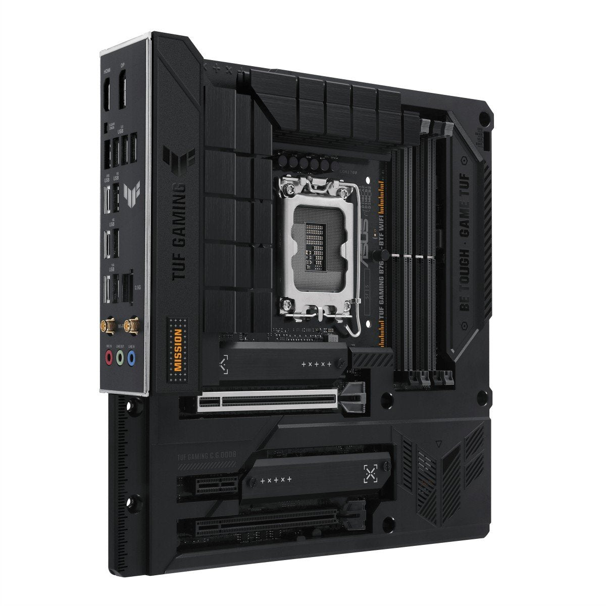 ASUS TUF GAMING B760M-BTF WIFI LGA 1700 4DDR5 microATX 4xSATA MB 1xHDMI 2.1 1xDP 1.4 3xM.2