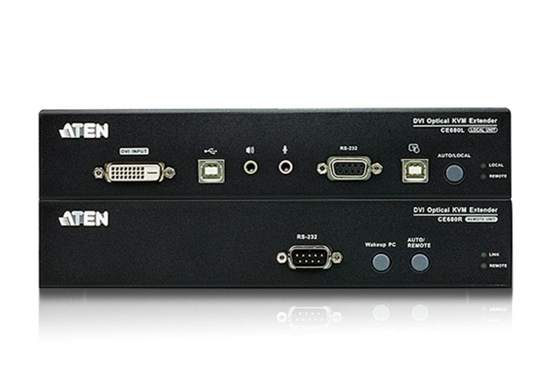 Aten CE680 extendeur DVI-D/USB sur 1 fibre monomode LC 600m