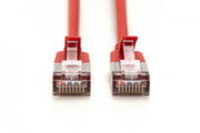 Câble patch RJ45-RJ45 slim, Cat. 6A, F/FTP, AWG 32/7, LSOH, 2 m, rouge
