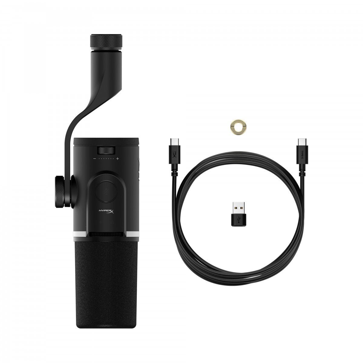 HyperX FlipCast - Microphone dynamique USB/XLR (Noir)