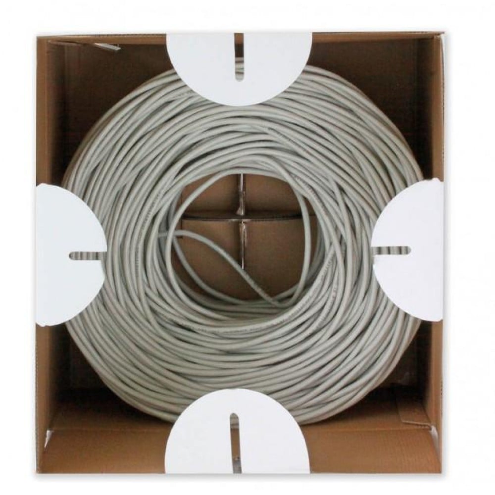 Câble a paires torsadées Techly ITP6-UTP-ICH Cat6 UTP LSZH 305m 100% CU Gris