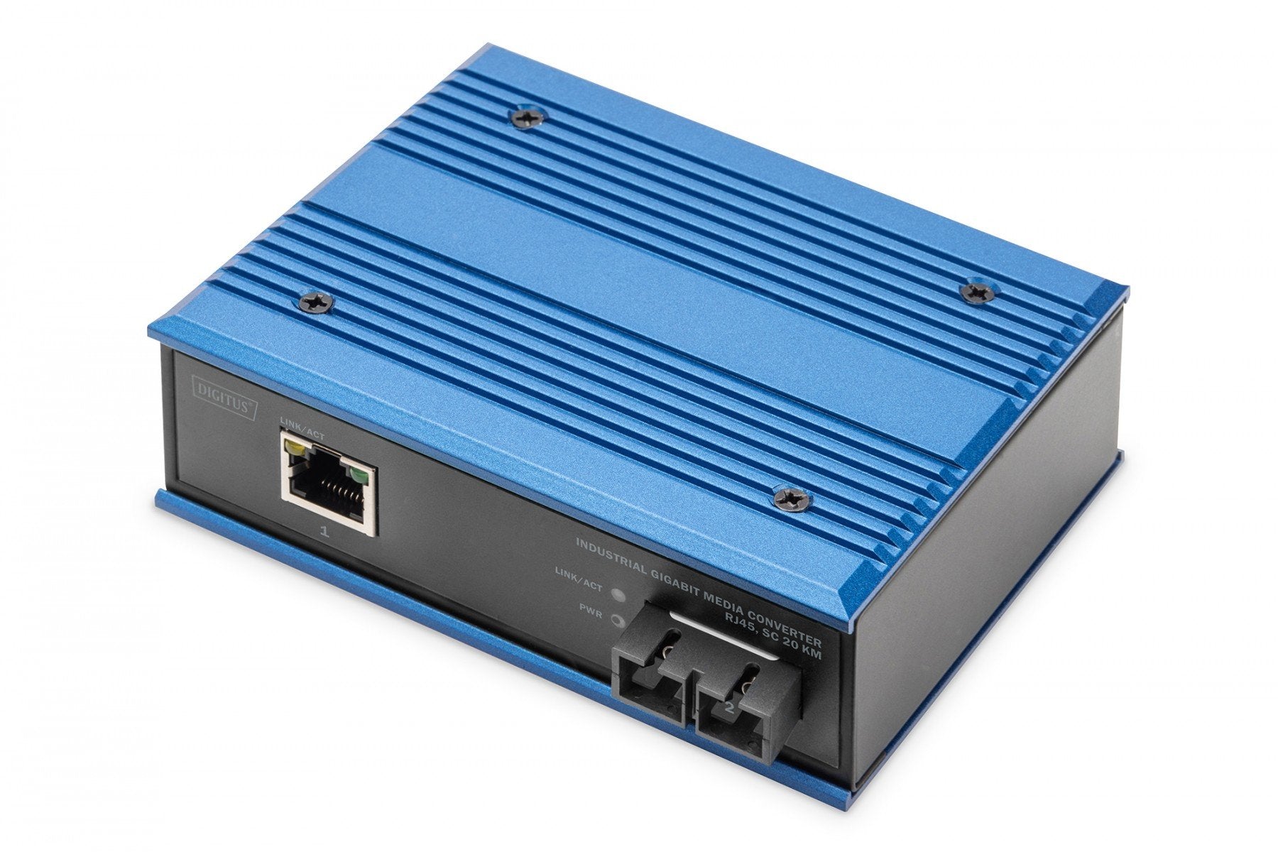 Digitus DN-652102-1 convertisseur de support réseau 1000 Mbit/s 1310 nm Monomode Noir, Bleu