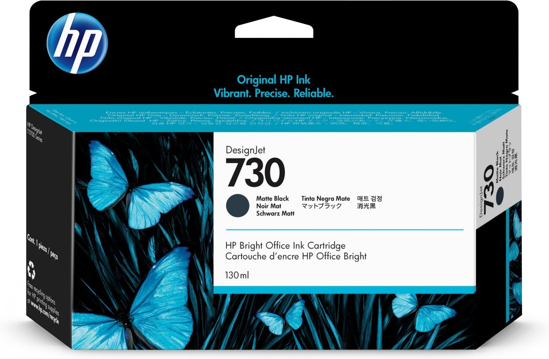 HP 730 130 ml Matte Black Ink Crtg
