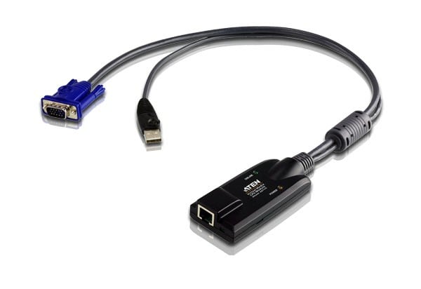 ATEN KA7175-AX câble kvm Noir, Bleu, Métallique
