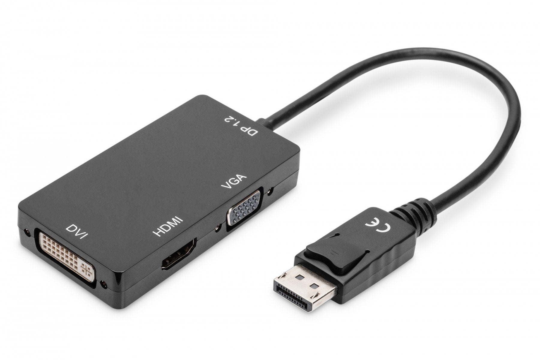 Digitus AK-340418-002-S câble vidéo et adaptateur 0,2 m DVI-D Noir