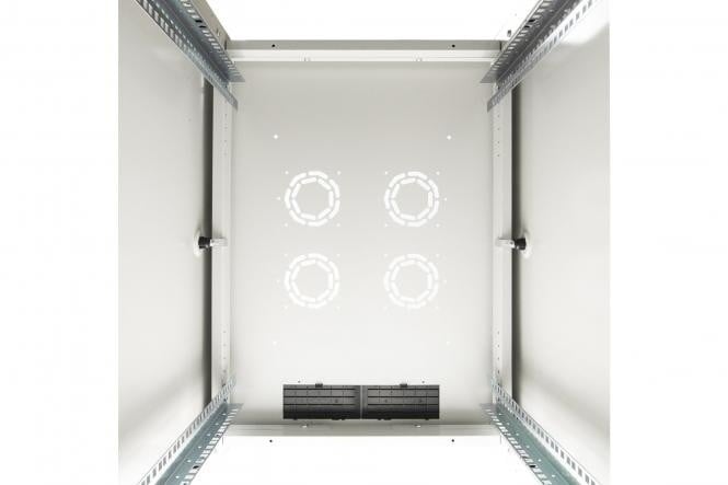 "Armoire réseau debout Hyper Pro 19"" 22U rack 600x800, porte avant en verre, gris, 1000 kg"