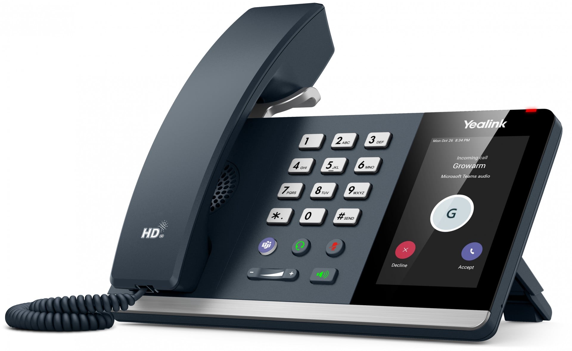 Yealink MP54 Microsoft Teams Edition téléphone fixe Gris LCD