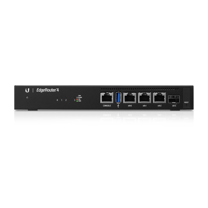 Ubiquiti ER-4 Networks EdgeRouter 4 Routeur connecté Gigabit Ethernet Noir