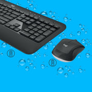 Logitech Advanced MK540 clavier Souris incluse USB QWERTZ Suisse Noir, Blanc